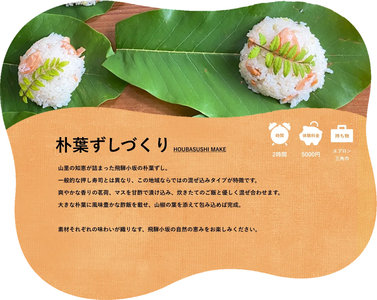 朴葉ずしの詳細画像